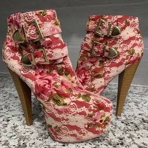 Madison Floral Platform Heels
